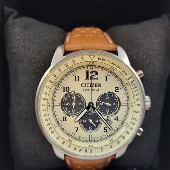 Citizen Eco Drive Weekender Chronograph Stainless Steel Quartz Men's Watch